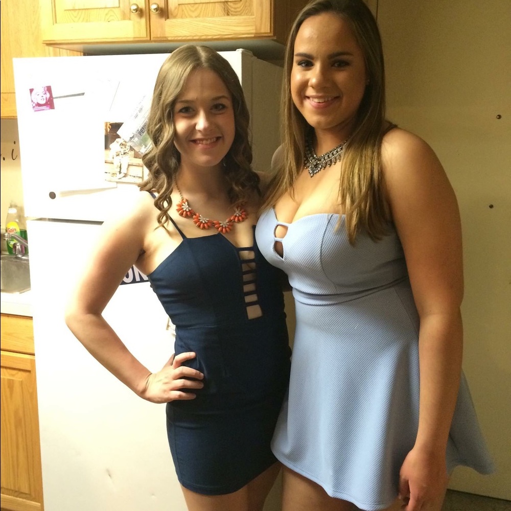 Baby blue dress